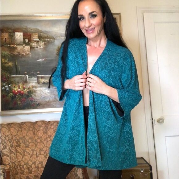 Lularoe teal beautiful cardigan  - Picture 1 of 4